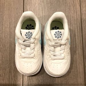 Nike Force 1 Crater "White/Copa/Riftblue/Volt" Toddler Shoes